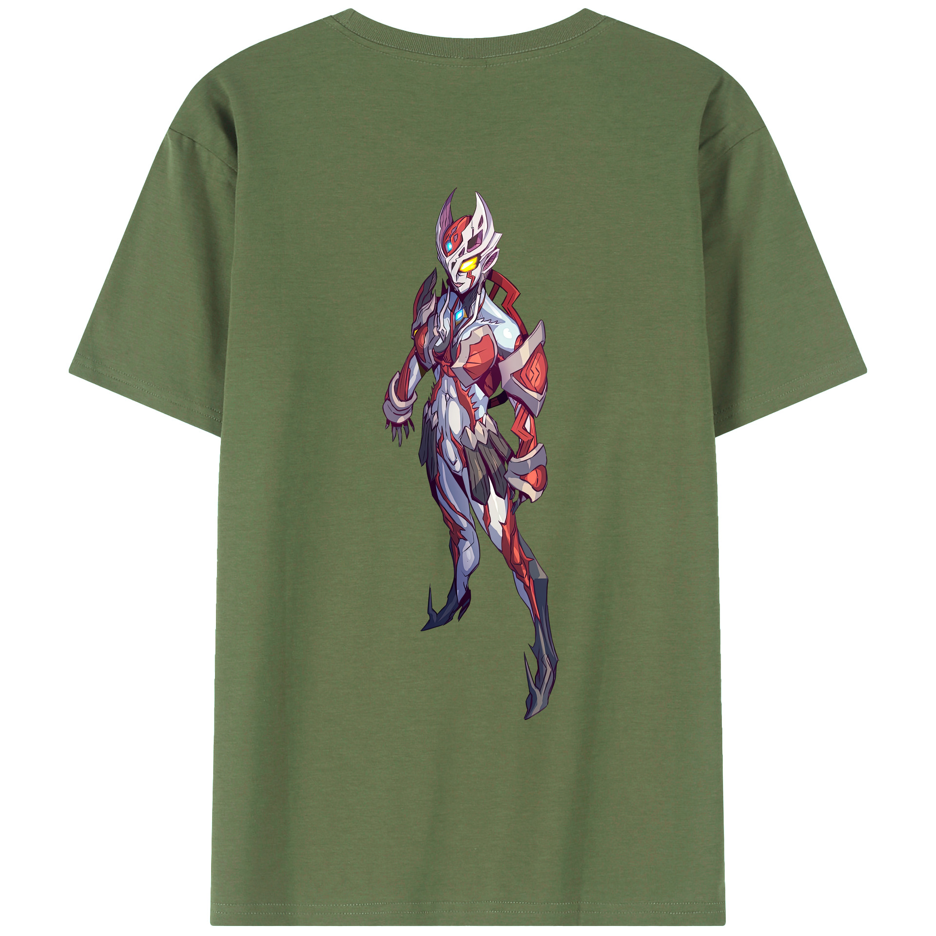 （画像用） ウルトラマン Ultraman 綿100％ メンズ半袖Tシャツ（バックプリント） 通気性
